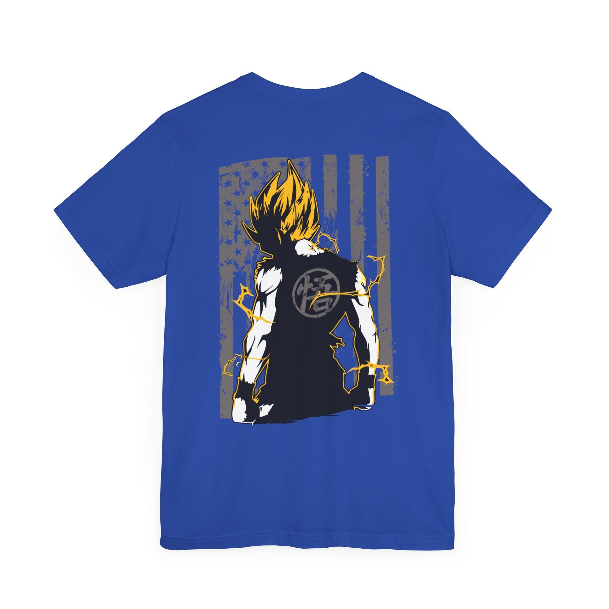 Dragon Ball Super Saiyan Goku American Flag T Shirt - KM0148TS - KataMoon