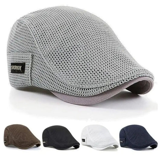 Fashion Mesh Breathable Beret Thin Mesh Newsboy Beret - KataMoon