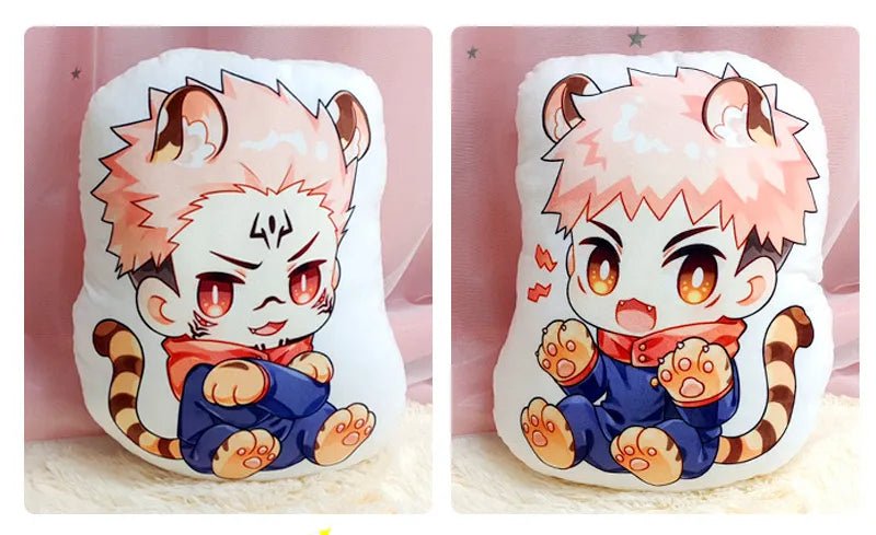 Jujutsu Kaisen Fushiguro Megumi Yuji Itadori Gojo Satoru Inumaki Toge Cute Imitating Animals Soft Stuffed Plush Sofa Pillows - KataMoon