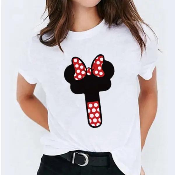 Minnie Mouse Alphabet Kid t shirt - KataMoon