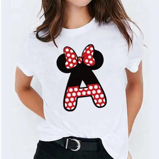Minnie Mouse Alphabet Kid t shirt - KataMoon