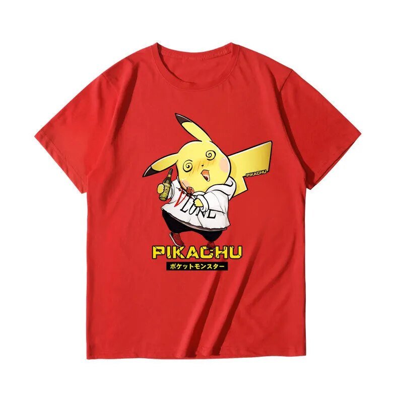 New Summer Pokemon Pikachu Funny Short Sleeve T shirt - KataMoon