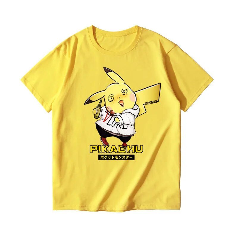 New Summer Pokemon Pikachu Funny Short Sleeve T shirt - KataMoon