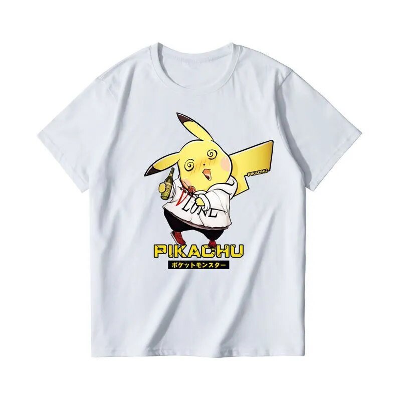 New Summer Pokemon Pikachu Funny Short Sleeve T shirt - KataMoon
