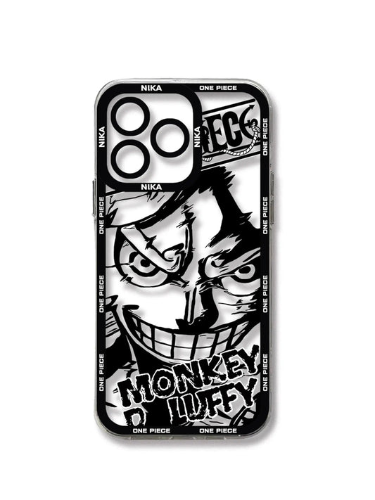 One Piece Luffy Gear 5 Transparent Phone Case For iPhone - KataMoon