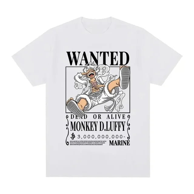 One Piece Luffy Wanted Gear 5 T shirt - KataMoon