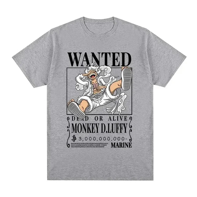 One Piece Luffy Wanted Gear 5 T shirt - KataMoon