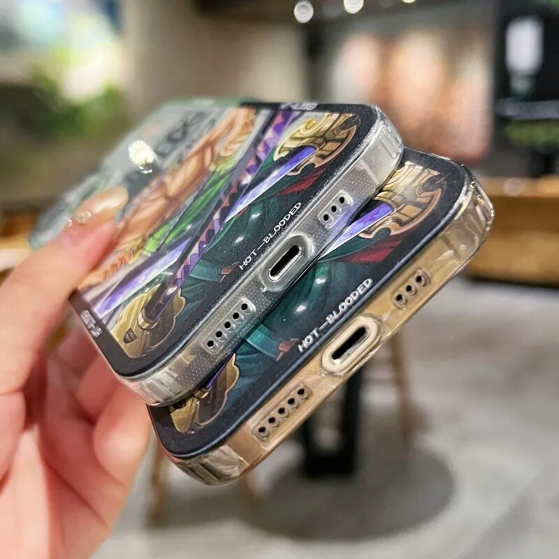 ONE PIECE Roronoa Zoro transparent Phone Case For iPhone - KT16 - KataMoon