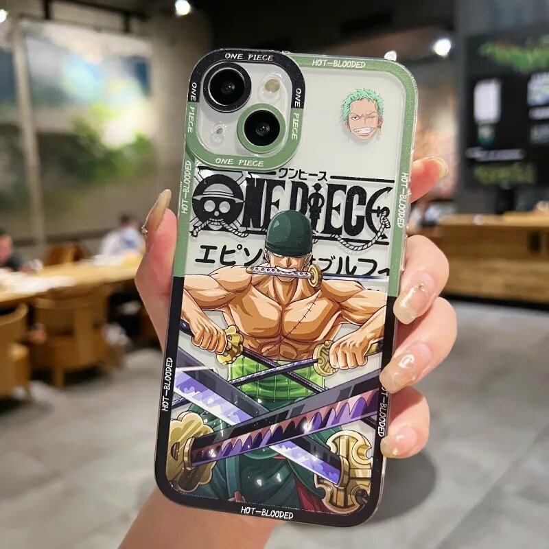 ONE PIECE Roronoa Zoro transparent Phone Case For iPhone - KT16 - KataMoon
