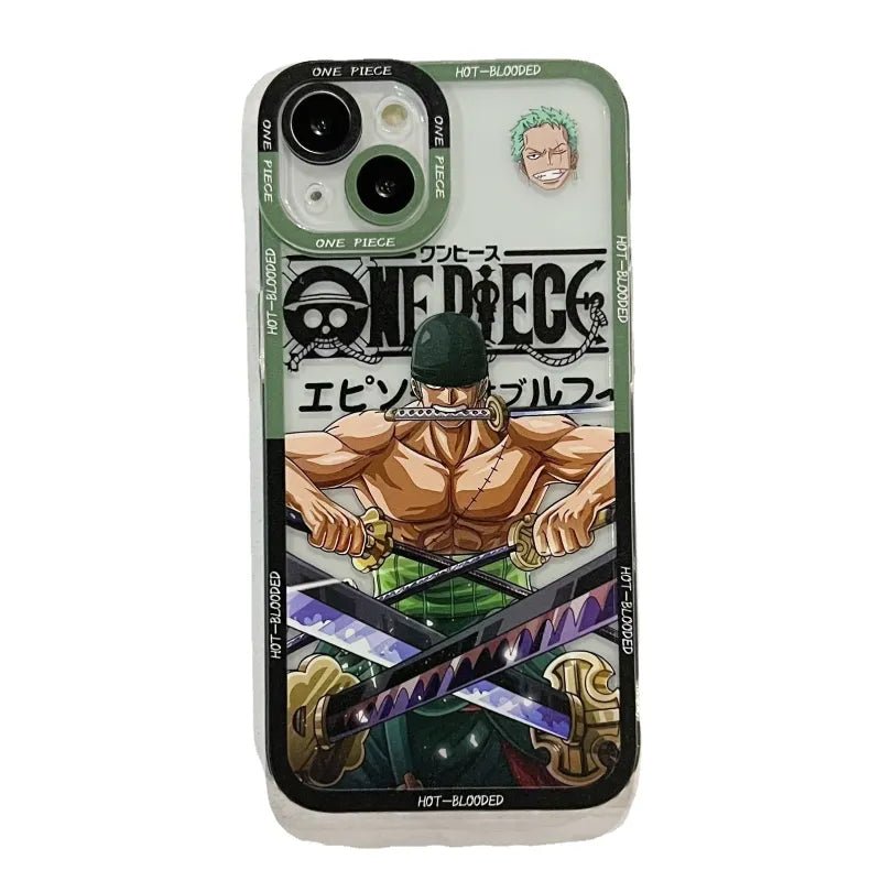 ONE PIECE Roronoa Zoro transparent Phone Case For iPhone - KT16 - KataMoon