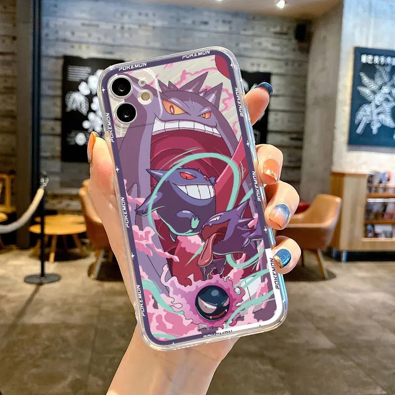 Pokemon Gengar Evolution Soft Silicone iPhone Case - KataMoon