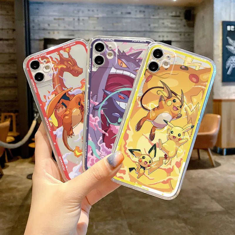 Pokemon Gengar Evolution Soft Silicone iPhone Case - KataMoon
