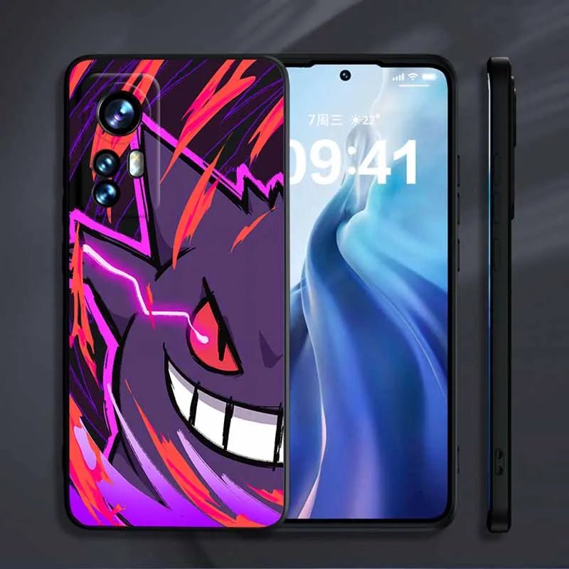 Pokemon Gengar Liquid Silicone Phone Case for Samsung Galaxy - KataMoon
