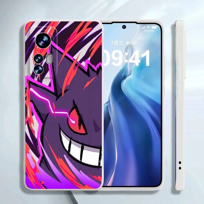 Pokemon Gengar Liquid Silicone Phone Case for Samsung Galaxy - KataMoon