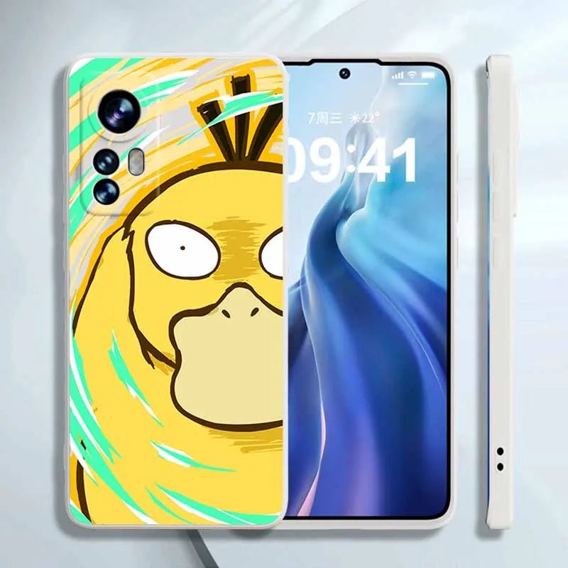 Pokemon Psyduck Liquid Silicone Phone Case for Samsung Galaxy - KataMoon