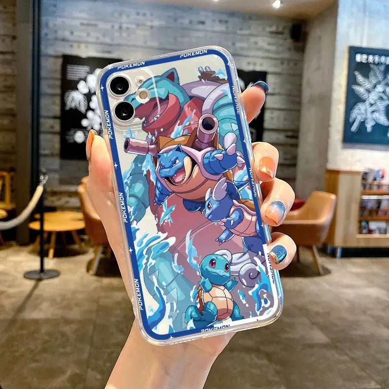 Pokemon Squirtle Evolution Soft Silicone iPhone Case - KataMoon