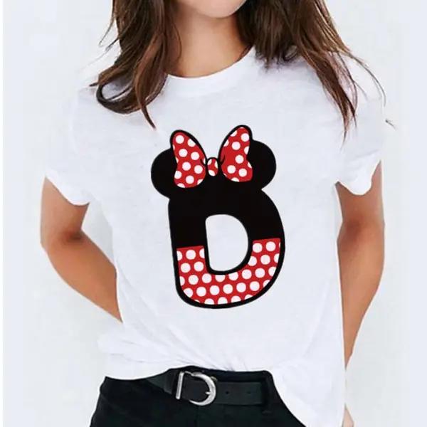 Minnie Mouse Alphabet Kid t shirt