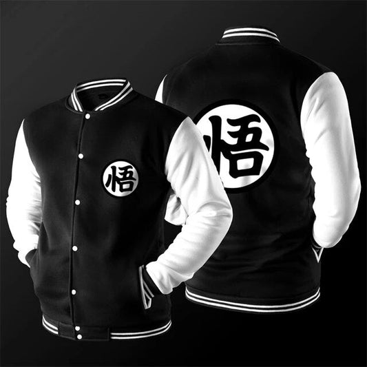 Super Saiyan Dragon Ball Goku Symbol Baseball Jacket - KataMoon