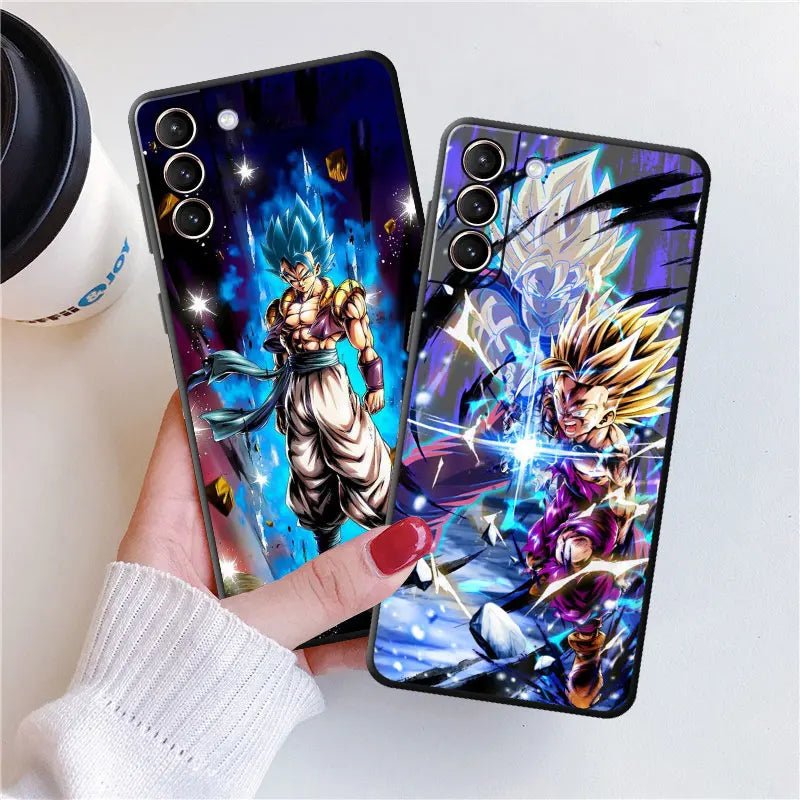 Super Saiyan Father and Son Goku Gohan Goten Kamekameha Samsung Galaxy Series Phone Case - KataMoon
