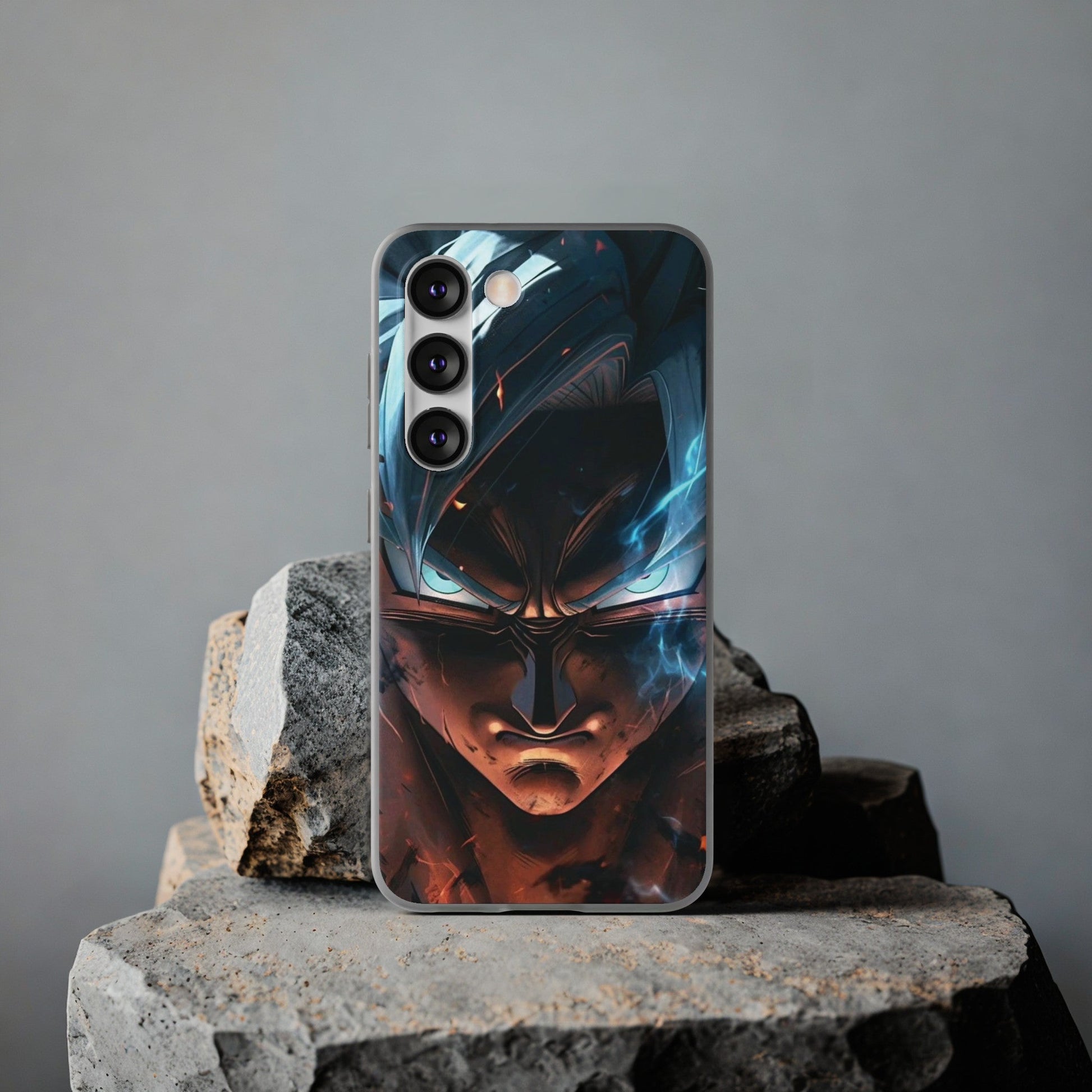 Super Saiyan Goku Ultra Instinct Face Samsung Series Phone Case - KataMoon