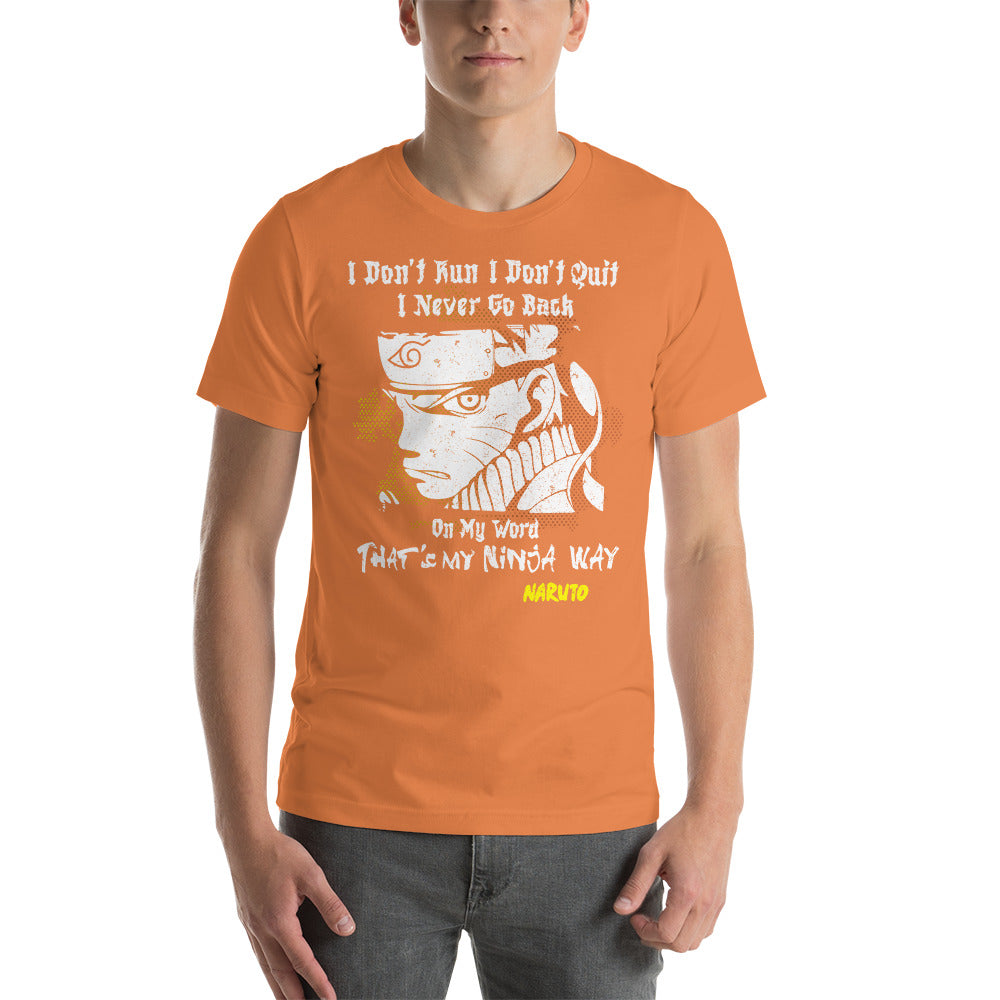 Anime Naruto Ninja Way Short Sleeve T Shirt - KM0145TS