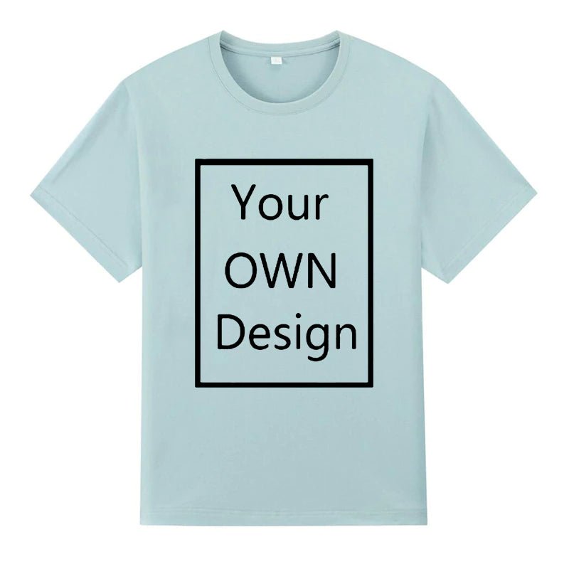 100% Cotton Custom T Shirt - Your OWN Design, Logo, Text, Photos - KataMoon