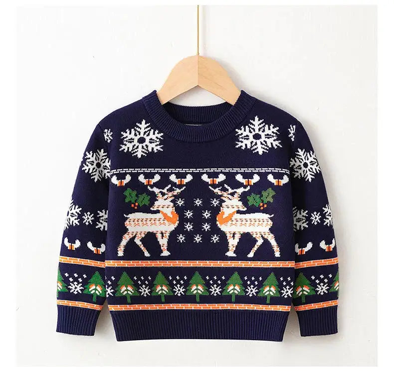 2 Style Christmas Deer Baby Kid Sweatshirt - KataMoon