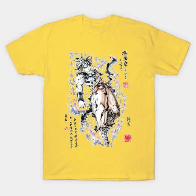 Dragon Ball Super Saiyan Goku Ink Wash Painting T shirt - KM0002TS