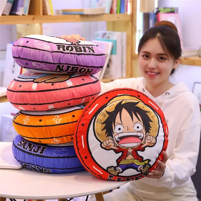 40cm One Piece Luffy Nami Chopper Zoro Sanji Stuffed Sofa Pillow - KataMoon