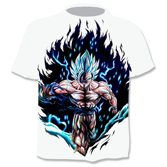 Dragon Ball Super Saiyan God Blue Goku All-Over Print T shirt