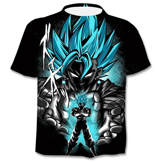Super Saiyan God Vegito Blue Over Print T shirt