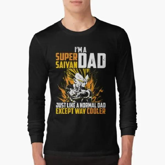 Dragon Ball Super Saiyan Vegeta Dad Long Sleeve Shirt - LS0016