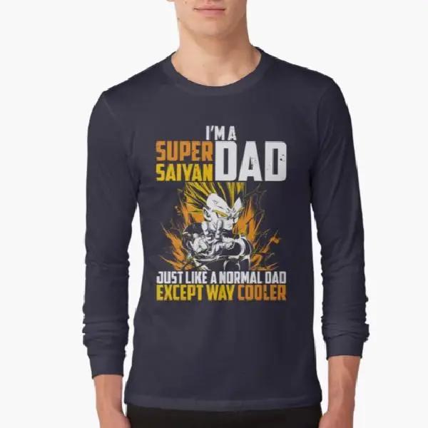 Dragon Ball Super Saiyan Vegeta Dad Long Sleeve Shirt - LS0016