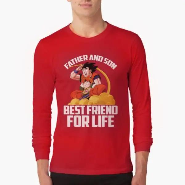 Dragon Ball Super Saiyan Father and Son best friend for life Long Sleeve Shirt - LS0022