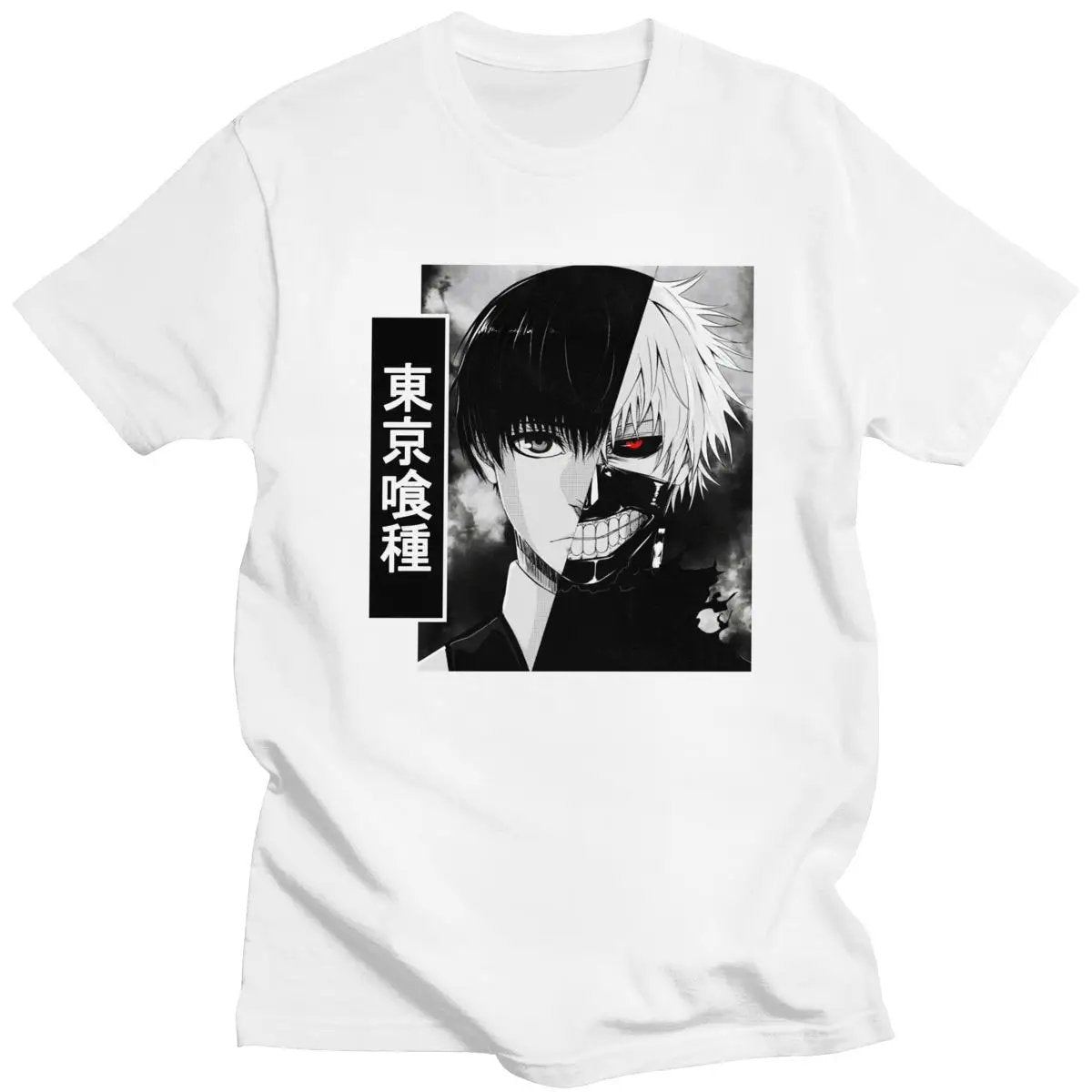 Tokyo Ghoul Kaneki Ken Half Face T Shirts