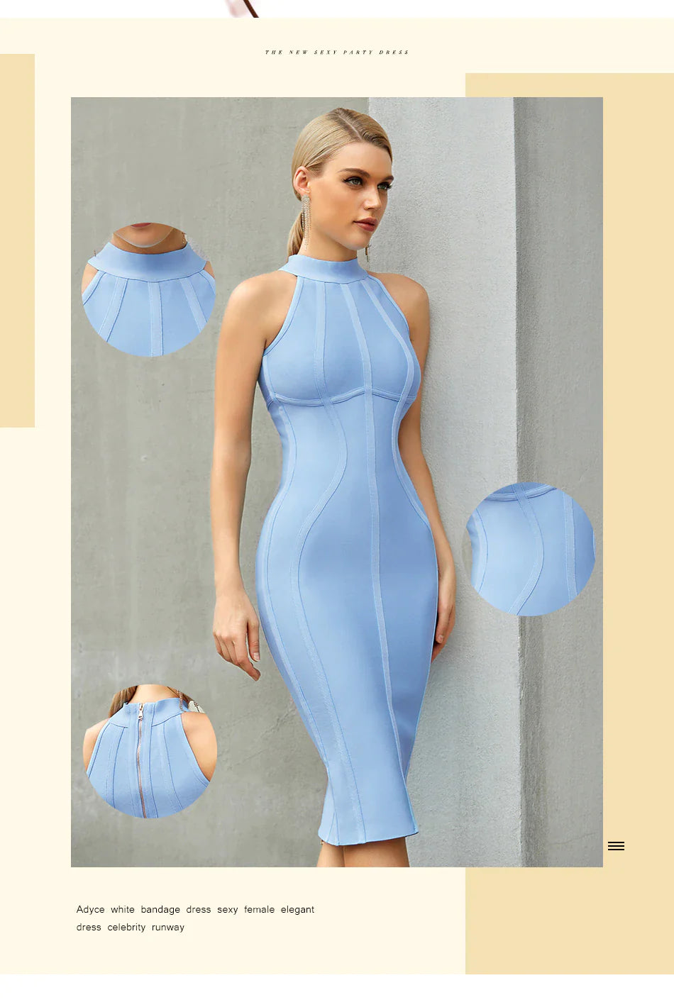 New Summer Bodycon Bandage Party Dress - DS0011