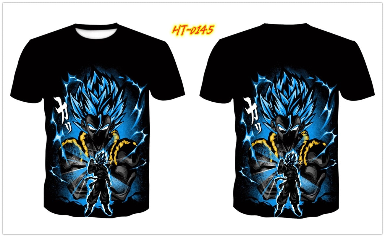Dragon Ball Super Saiyan God Gogeta Blue All-Over Print T shirt