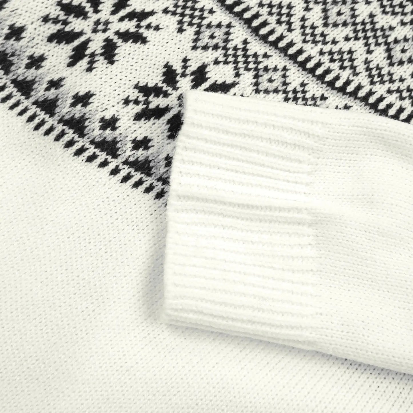 Women's Christmas Snowflake Vintage O Neck Sweatshirt