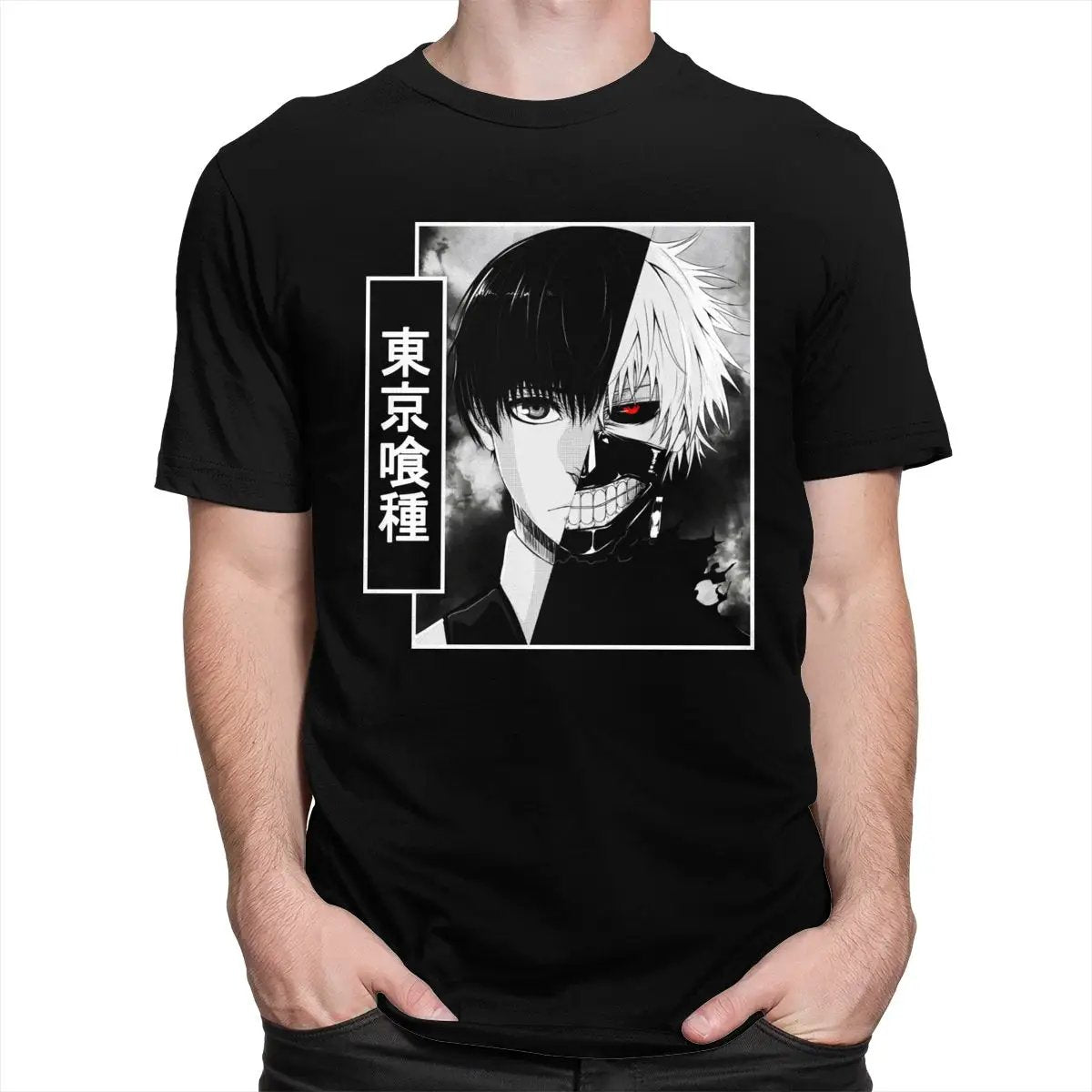 Tokyo Ghoul Kaneki Ken Half Face T Shirts