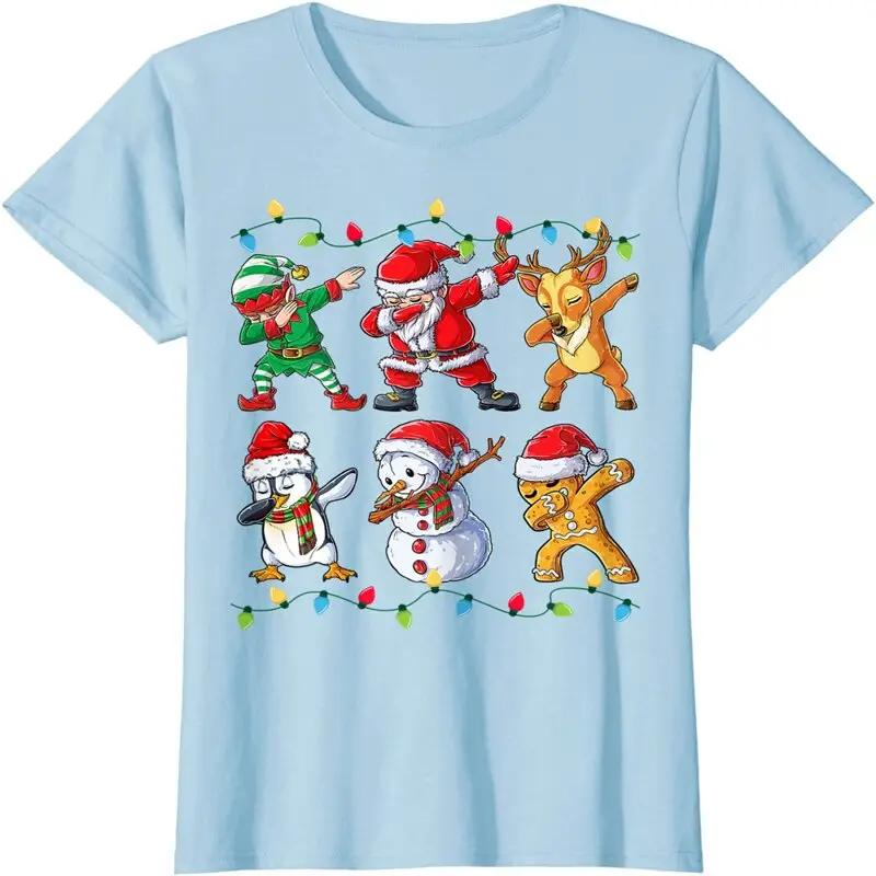 Christmas Funny Xmas Dab Santa Elf Friends T shirt