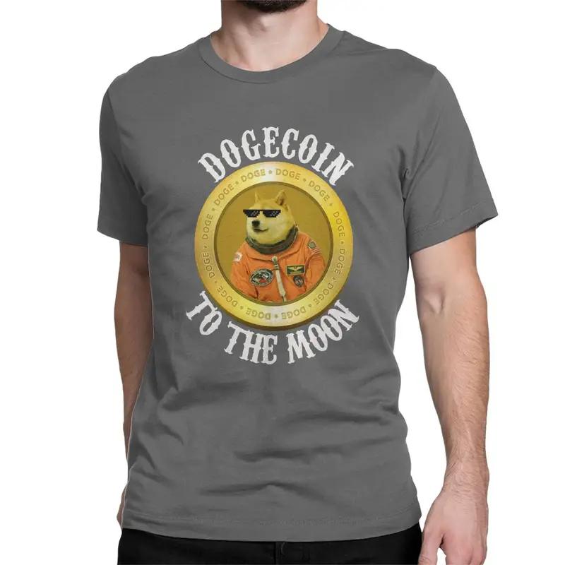 Dogecoin To The Moon Shiba Bitcoin T Shirt