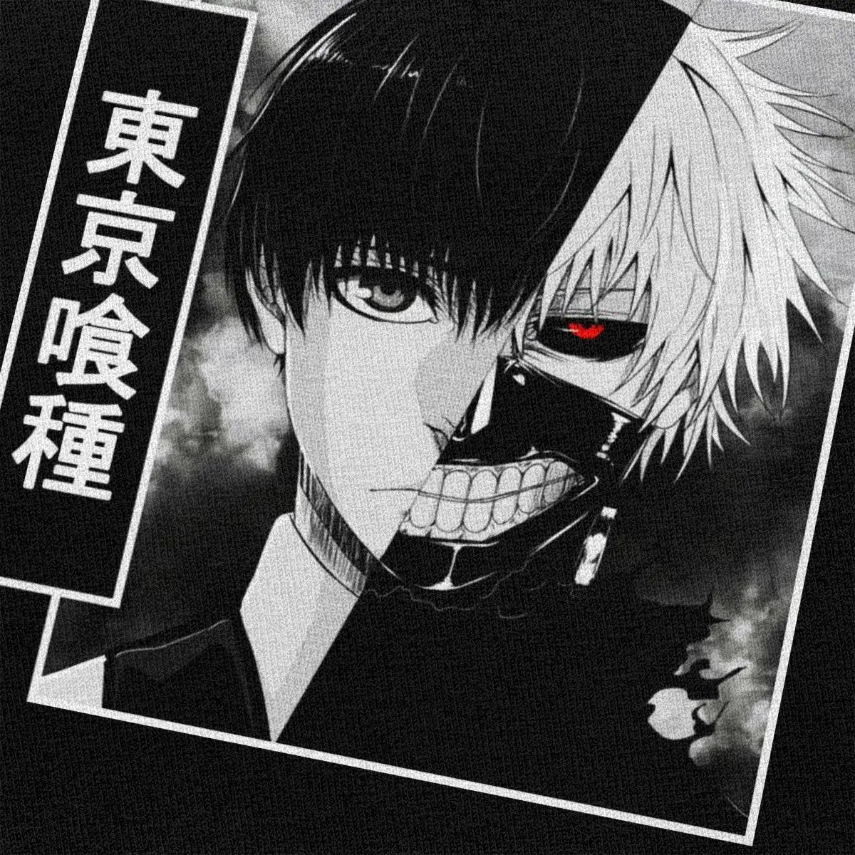 Tokyo Ghoul Kaneki Ken Half Face T Shirts