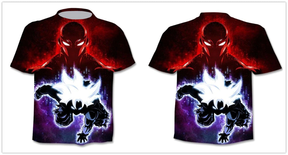 Dragon Ball Super Saiyan Goku and Jiren All-Over Print T shirt