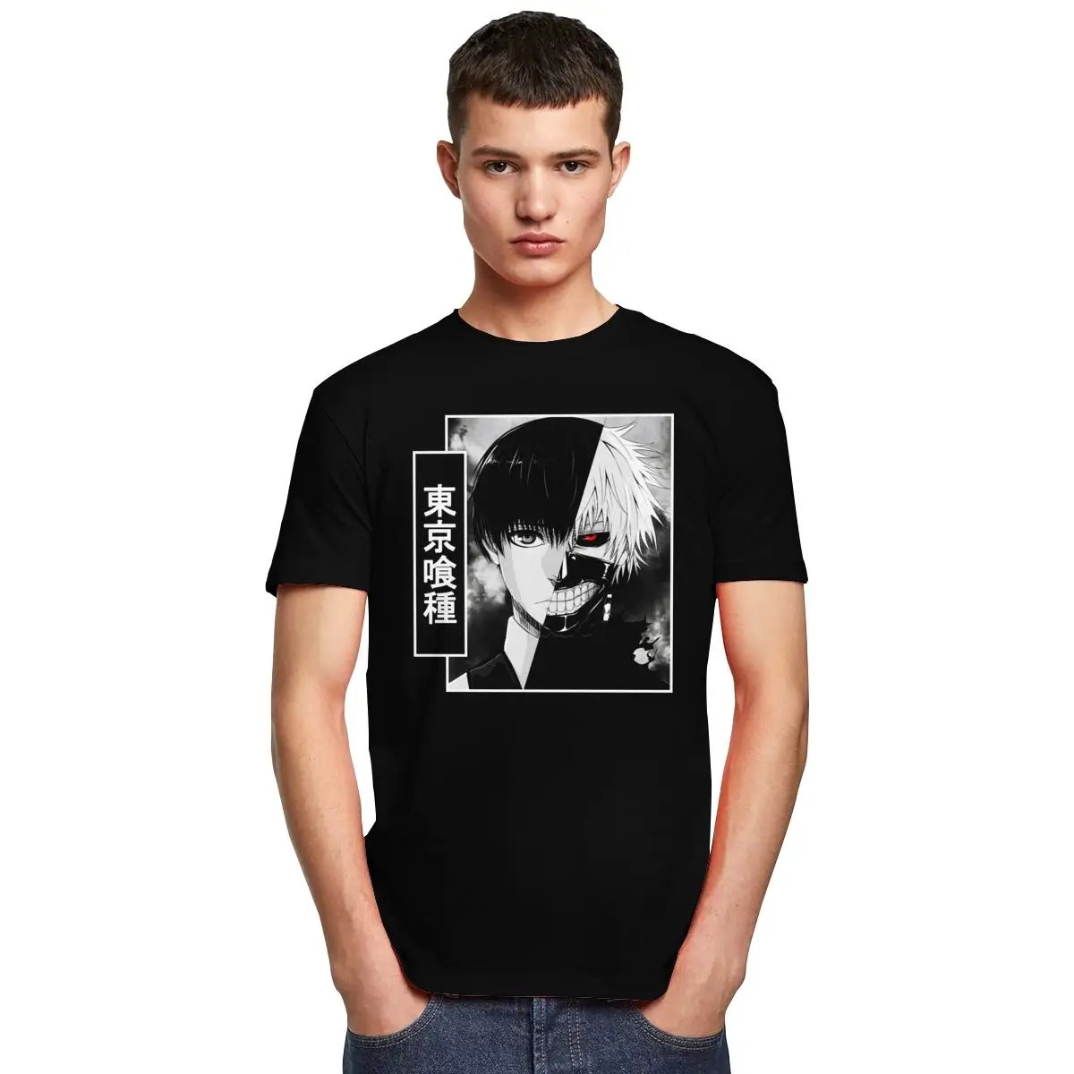 Tokyo Ghoul Kaneki Ken Half Face T Shirts