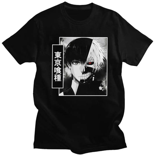 Tokyo Ghoul Kaneki Ken Half Face T Shirts