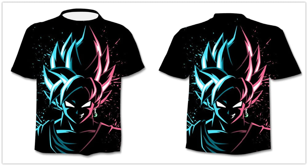 Dragon Ball Super Saiyan God Goku Rose All-Over Print T shirt