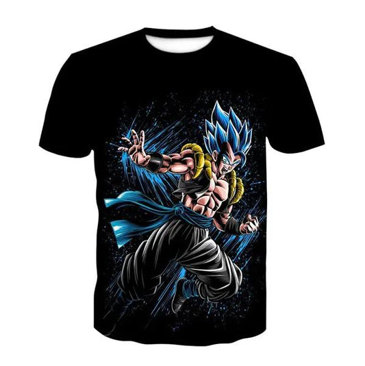 Dragon Ball Super Saiyan God Gogeta Blue All-over Print T shirt