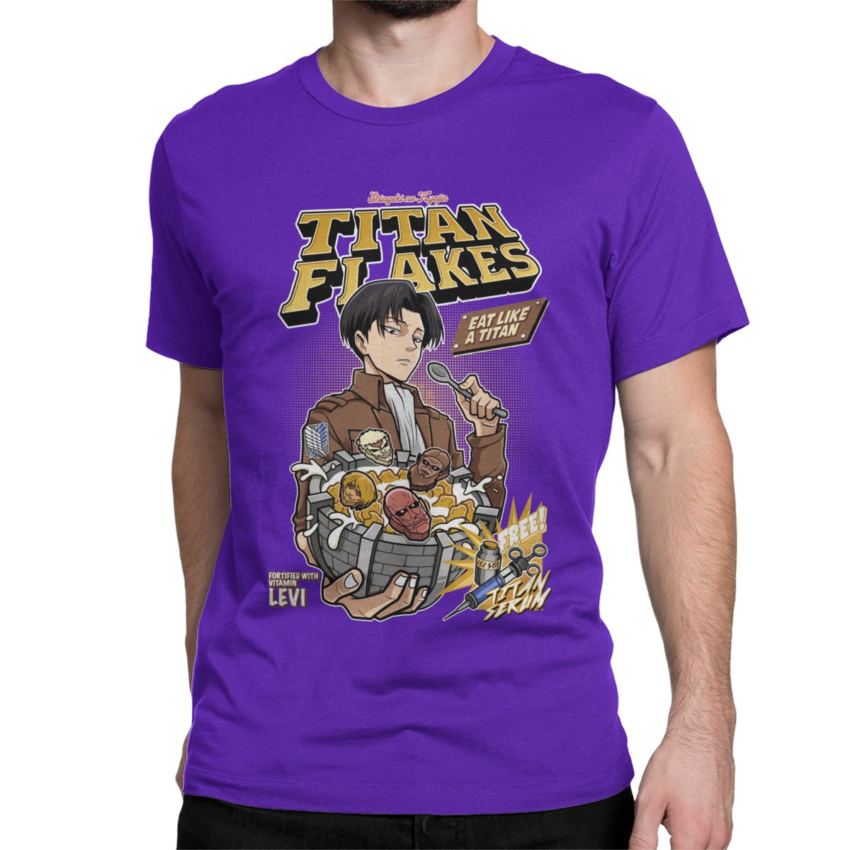 Attack on Titan Titan Flakes Levi Ackerman T Shirt