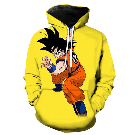 Dragon Ball Super Saiyan Goku All-Over Print Hoodie