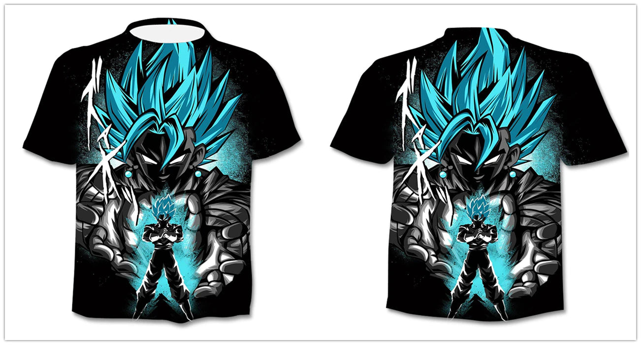 Super Saiyan God Vegito Blue Over Print T shirt